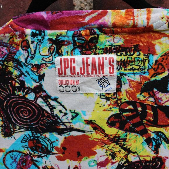 RARE Vintage Jean Paul Gaultier- Basquiat Print!! - Picture 4 of 4